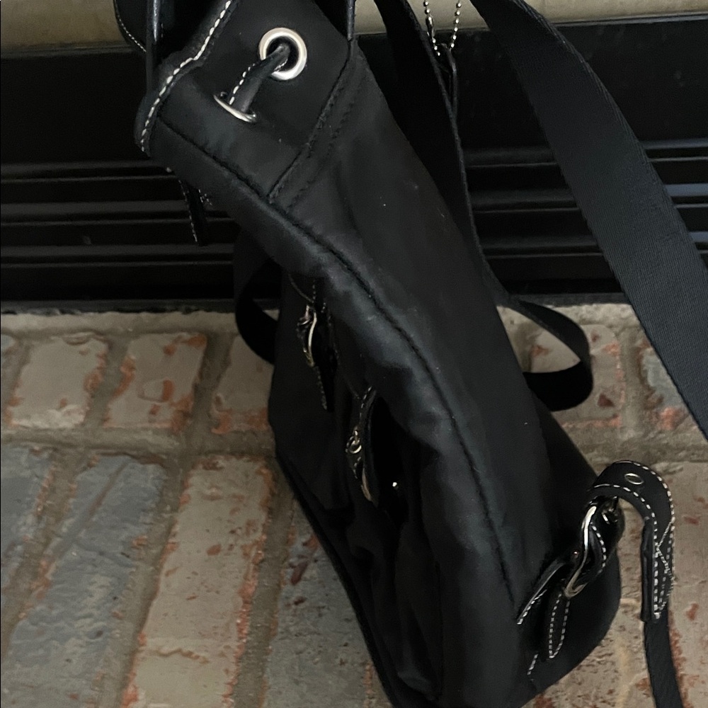 Vintage Coach Black Nylon leather trim 4290 - Picture 2 of 8